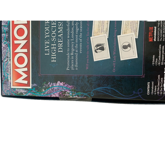 New Monopoly Bridgerton Edition Board Game Hasbro Netflix Sealed - Picture 4 of 5